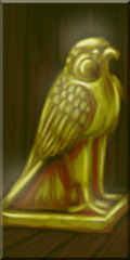 Treasure - Falcon Statue, Golden