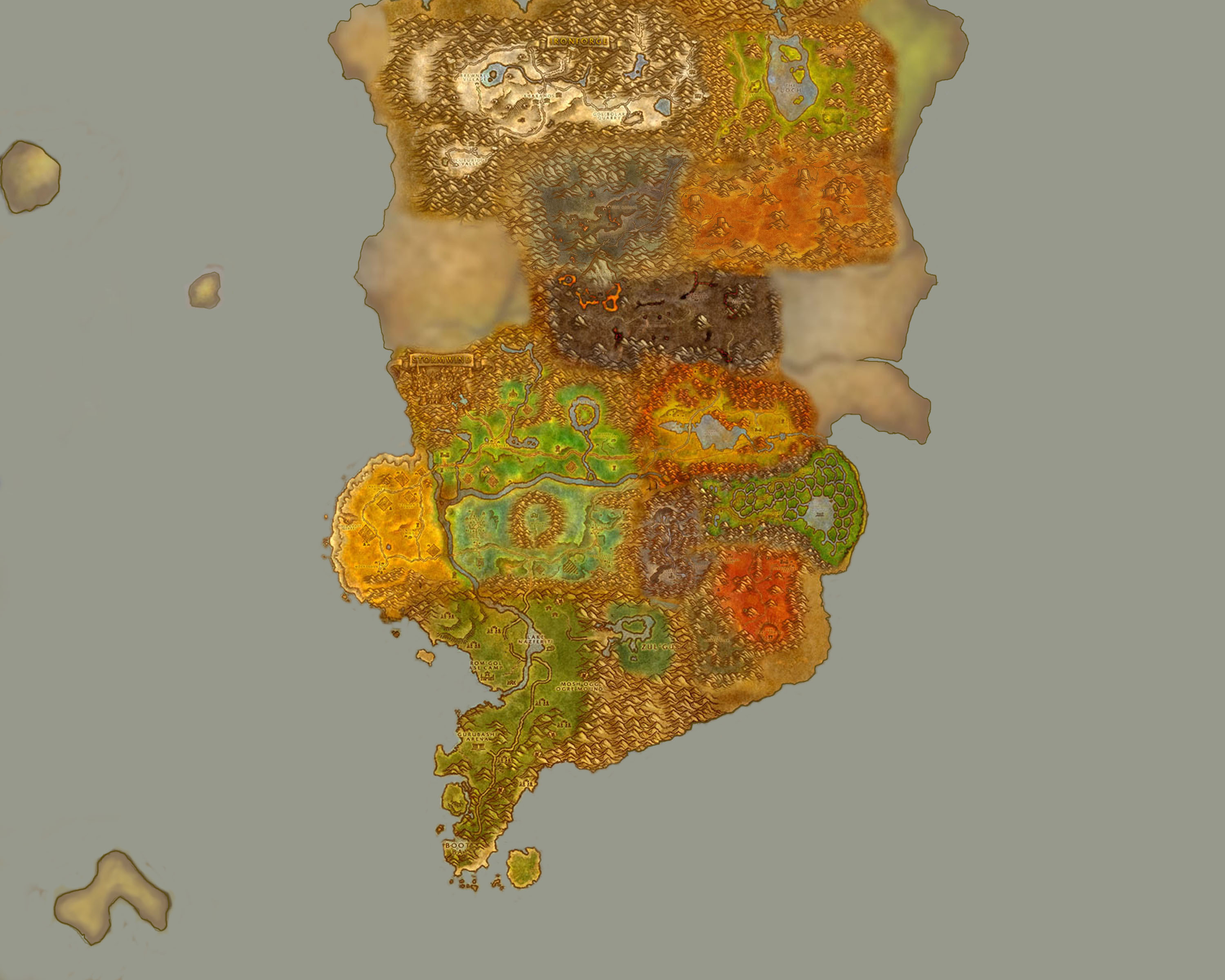 Eastern Kingdoms Map (No Labels) - Part C.